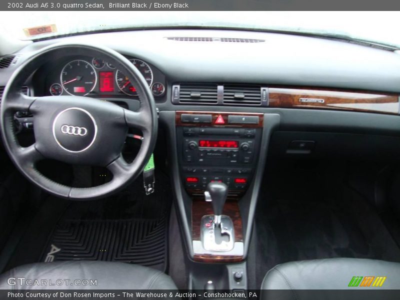 Brilliant Black / Ebony Black 2002 Audi A6 3.0 quattro Sedan