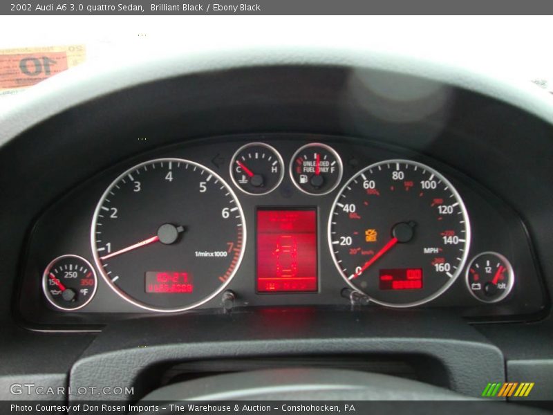 Brilliant Black / Ebony Black 2002 Audi A6 3.0 quattro Sedan