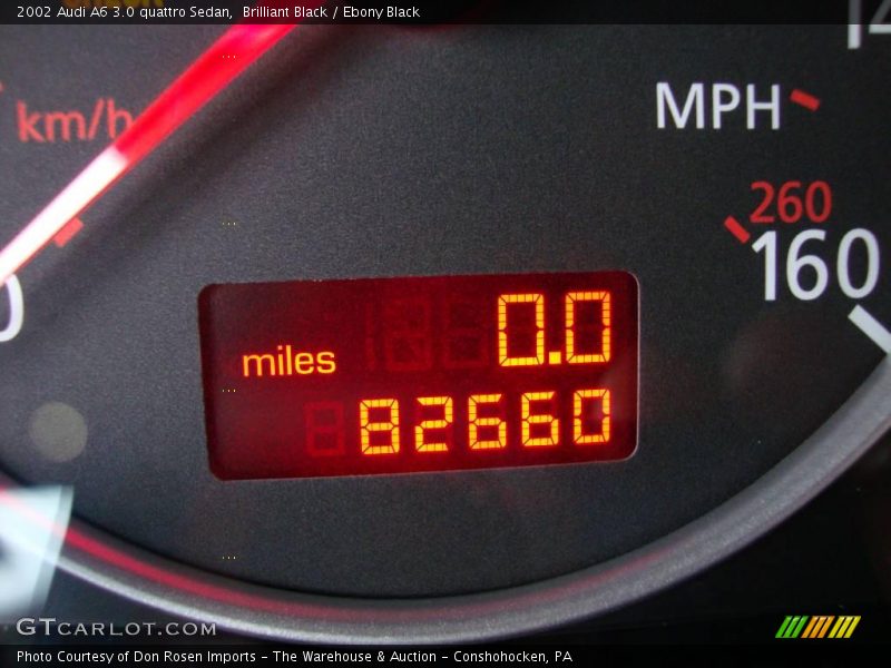 Brilliant Black / Ebony Black 2002 Audi A6 3.0 quattro Sedan