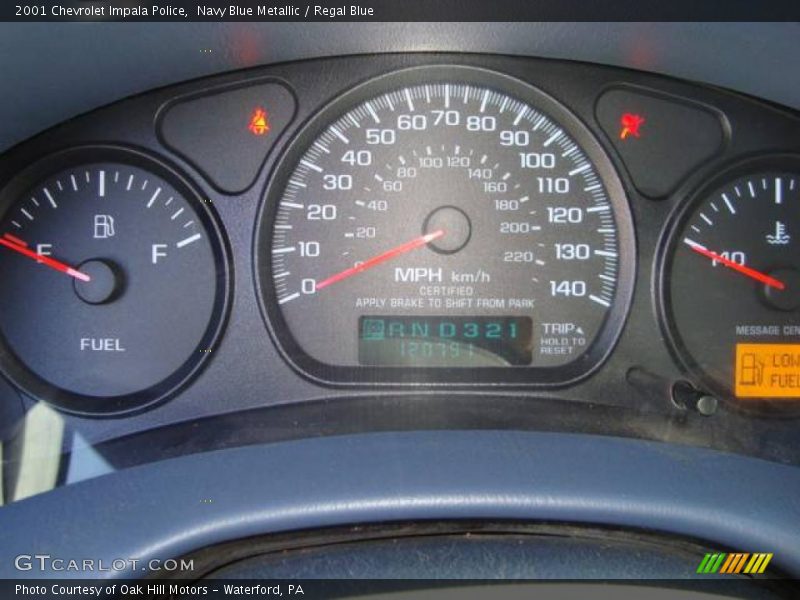 Navy Blue Metallic / Regal Blue 2001 Chevrolet Impala Police