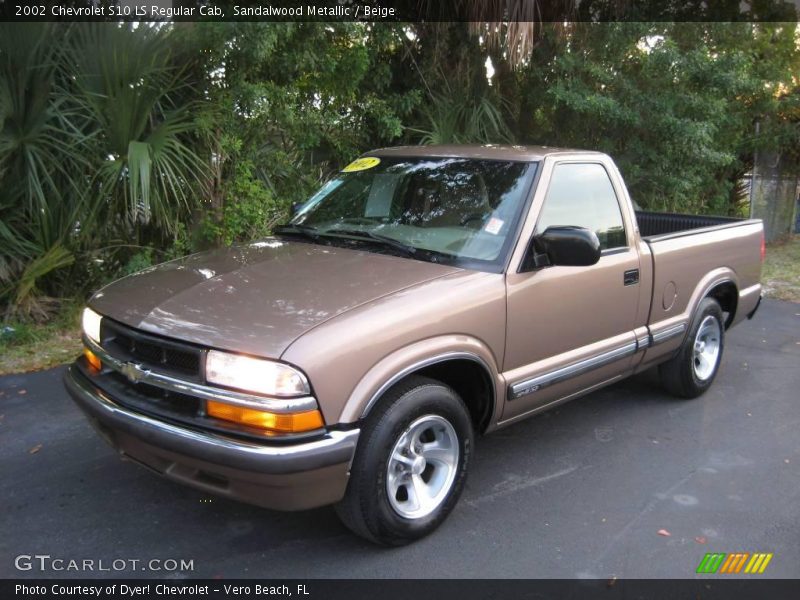 Sandalwood Metallic / Beige 2002 Chevrolet S10 LS Regular Cab