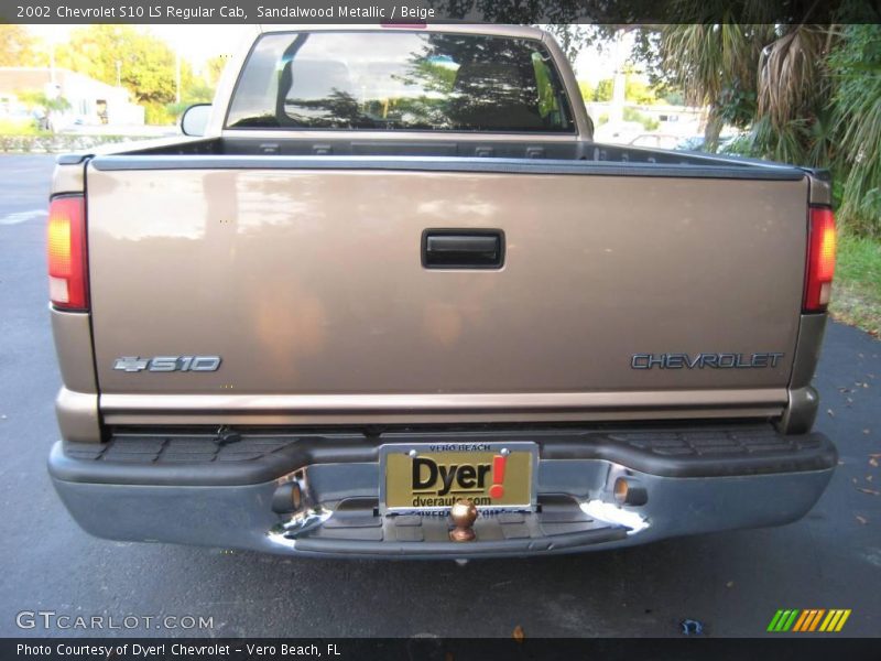 Sandalwood Metallic / Beige 2002 Chevrolet S10 LS Regular Cab