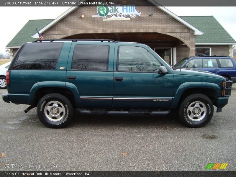 Emerald Green Metallic / Gray 2000 Chevrolet Tahoe Z71 4x4