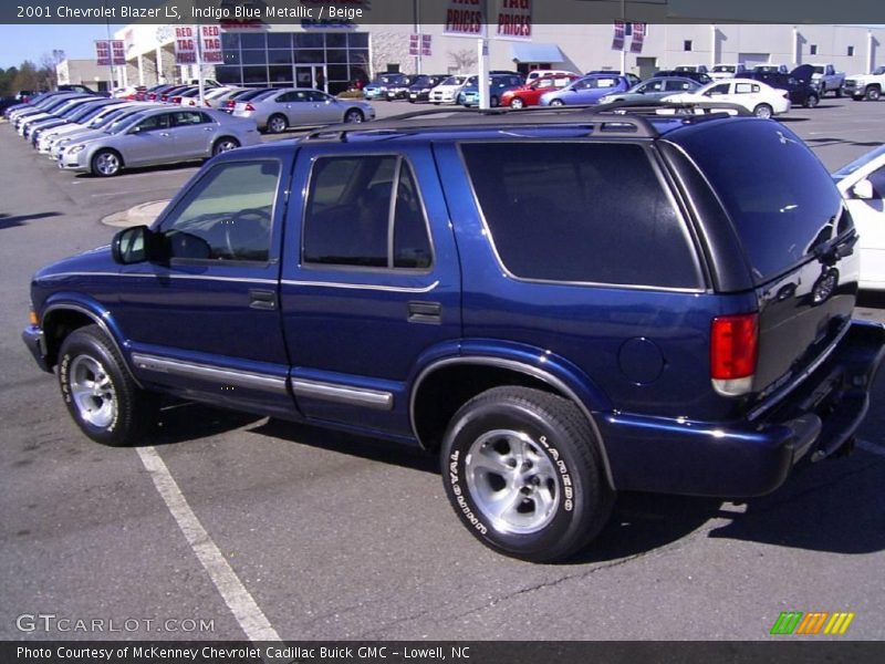 Indigo Blue Metallic / Beige 2001 Chevrolet Blazer LS