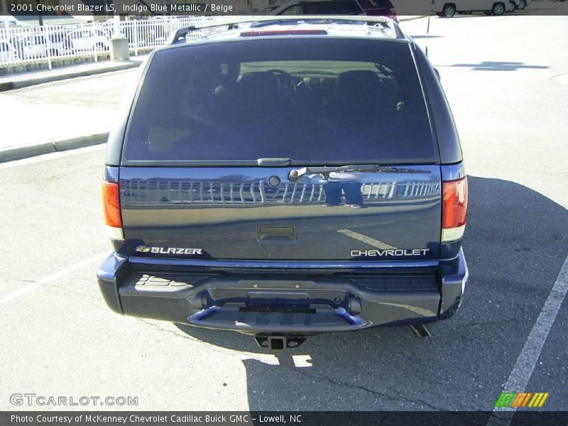 Indigo Blue Metallic / Beige 2001 Chevrolet Blazer LS