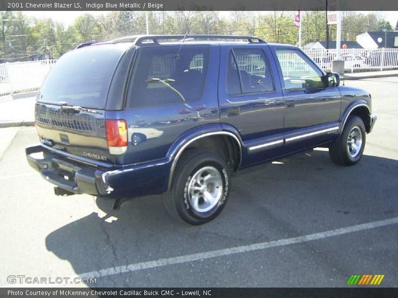 Indigo Blue Metallic / Beige 2001 Chevrolet Blazer LS