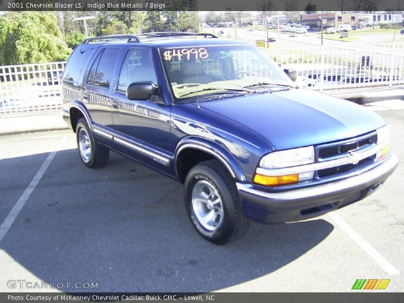 Indigo Blue Metallic / Beige 2001 Chevrolet Blazer LS