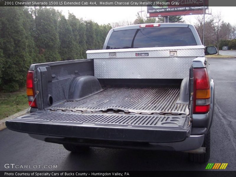 Medium Charcoal Gray Metallic / Medium Gray 2001 Chevrolet Silverado 1500 LS Extended Cab 4x4