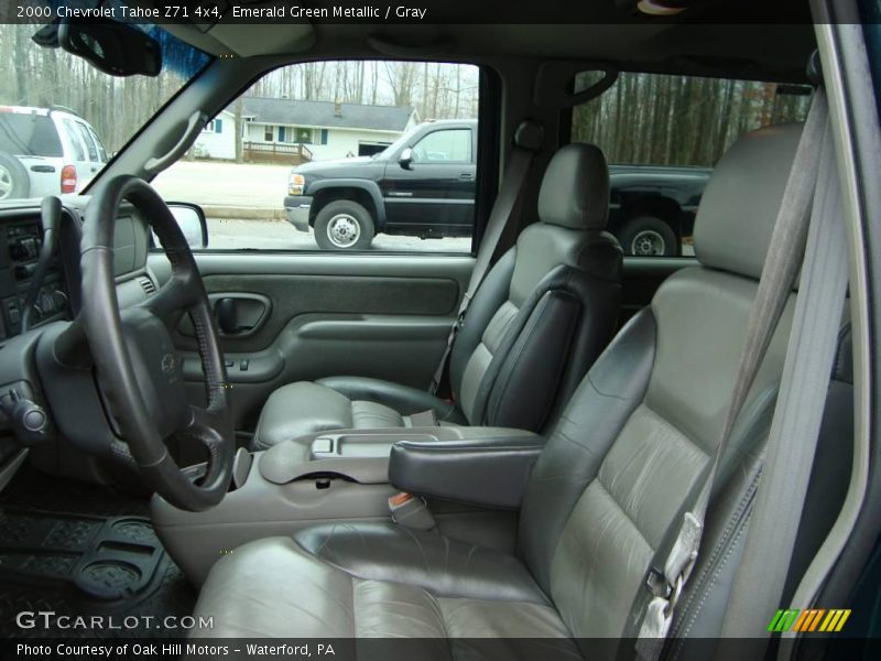 Emerald Green Metallic / Gray 2000 Chevrolet Tahoe Z71 4x4