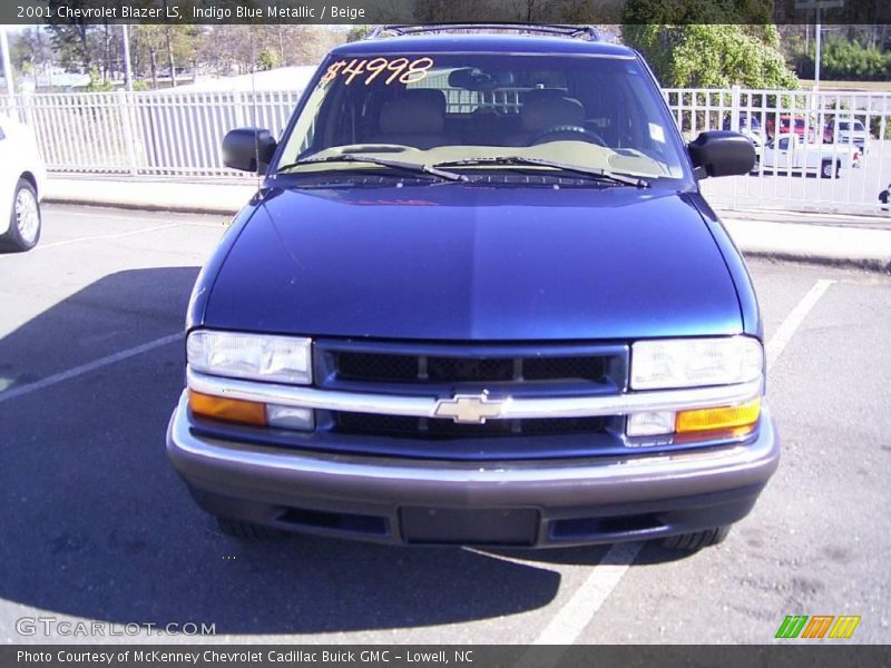 Indigo Blue Metallic / Beige 2001 Chevrolet Blazer LS