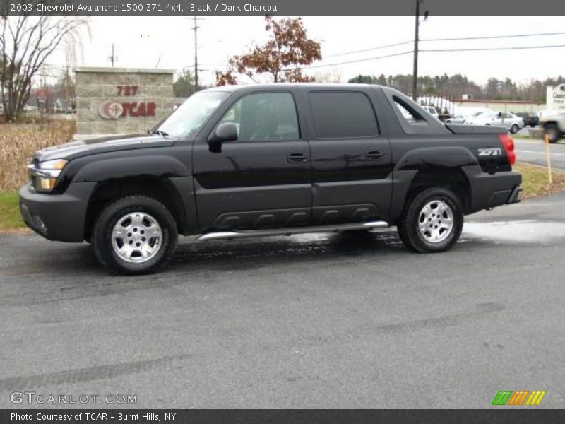 Black / Dark Charcoal 2003 Chevrolet Avalanche 1500 Z71 4x4