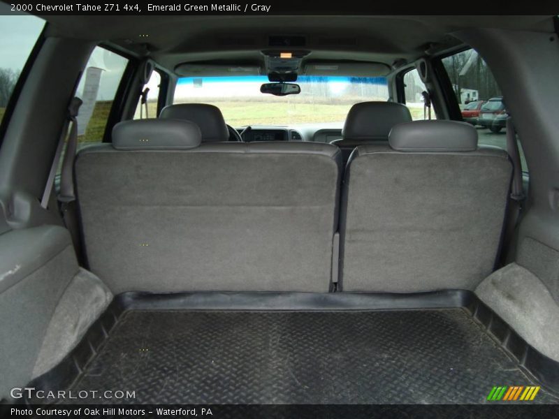 Emerald Green Metallic / Gray 2000 Chevrolet Tahoe Z71 4x4