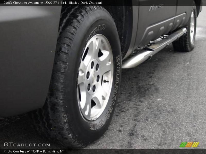 Black / Dark Charcoal 2003 Chevrolet Avalanche 1500 Z71 4x4