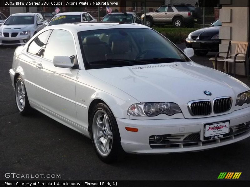 Alpine White / Natural Brown 2003 BMW 3 Series 330i Coupe