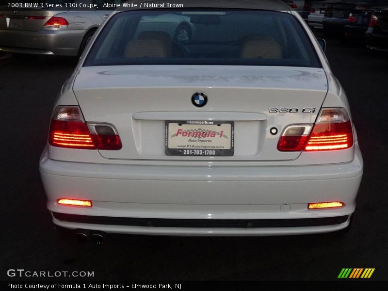 Alpine White / Natural Brown 2003 BMW 3 Series 330i Coupe