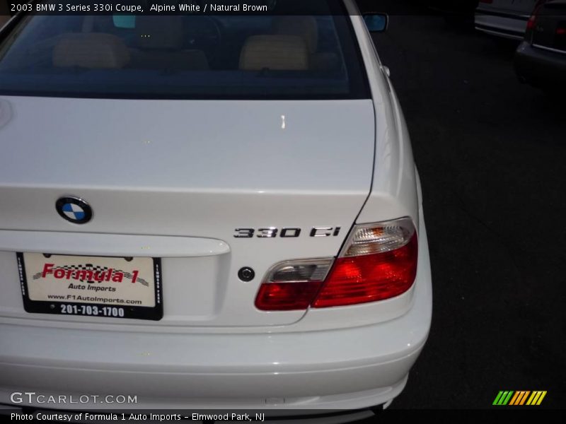 Alpine White / Natural Brown 2003 BMW 3 Series 330i Coupe