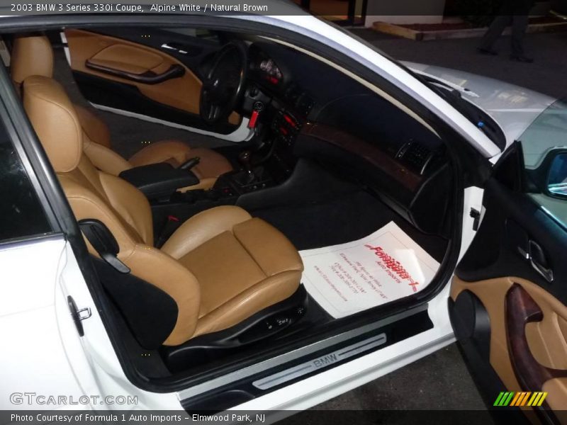 Alpine White / Natural Brown 2003 BMW 3 Series 330i Coupe