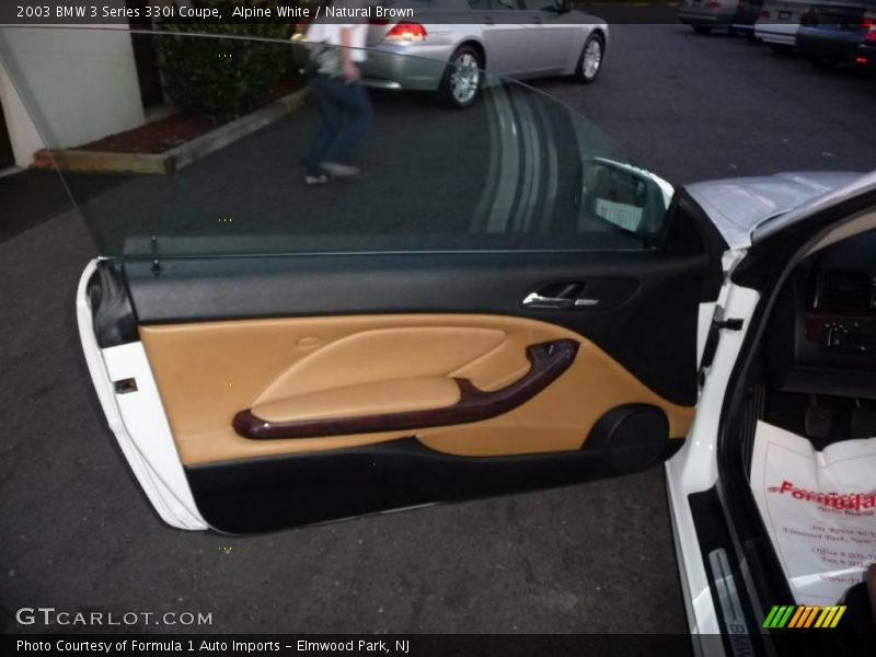 Alpine White / Natural Brown 2003 BMW 3 Series 330i Coupe