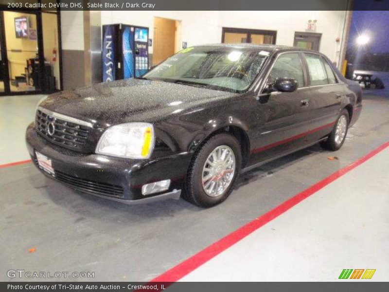 Sable Black / Dark Gray 2003 Cadillac DeVille DHS