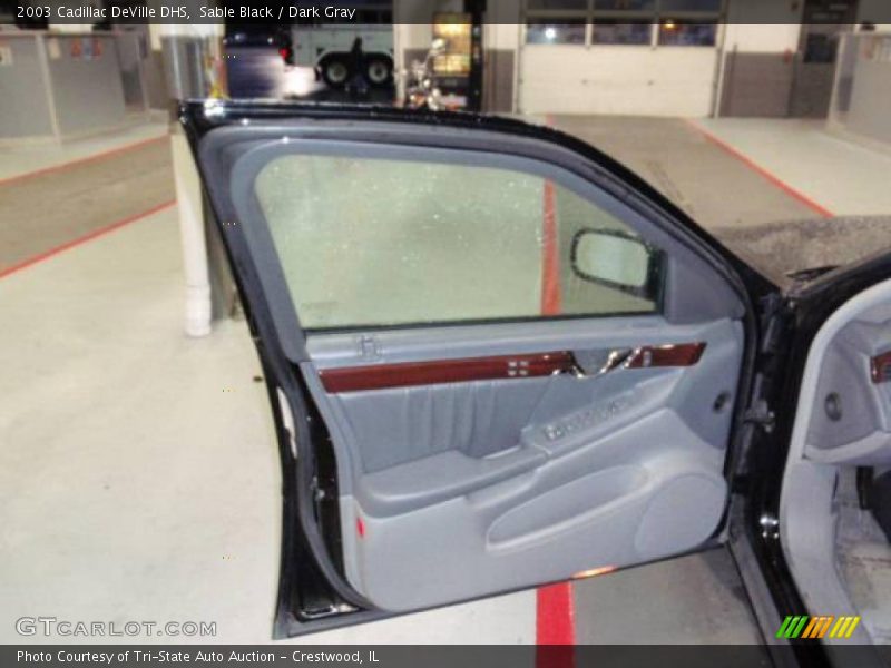 Sable Black / Dark Gray 2003 Cadillac DeVille DHS