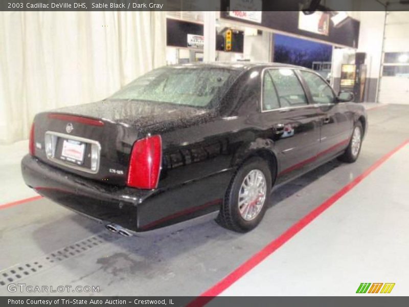 Sable Black / Dark Gray 2003 Cadillac DeVille DHS