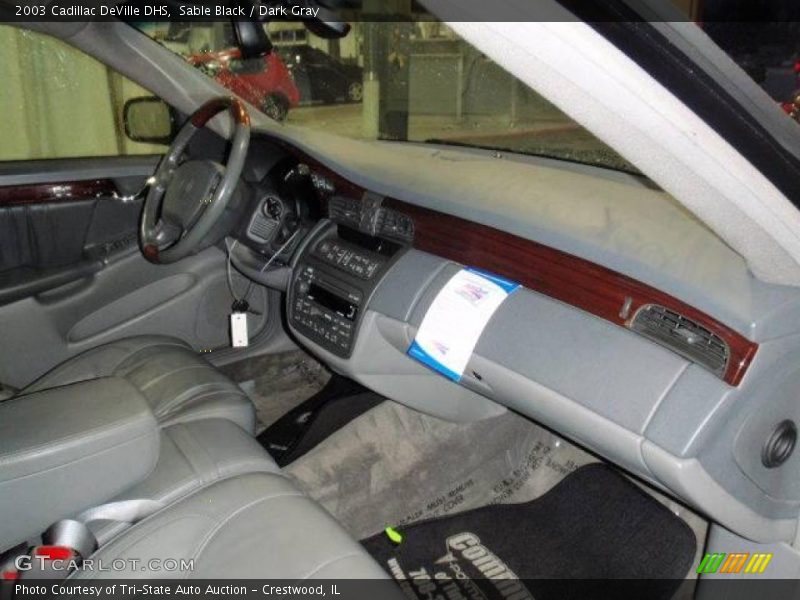 Sable Black / Dark Gray 2003 Cadillac DeVille DHS