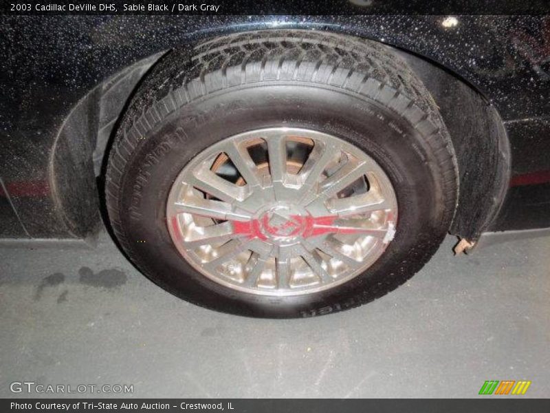 Sable Black / Dark Gray 2003 Cadillac DeVille DHS