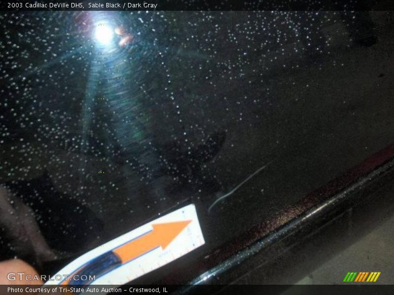 Sable Black / Dark Gray 2003 Cadillac DeVille DHS