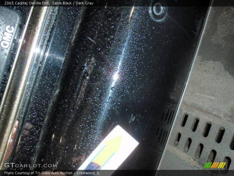 Sable Black / Dark Gray 2003 Cadillac DeVille DHS