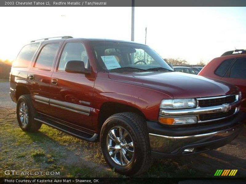 Redfire Metallic / Tan/Neutral 2003 Chevrolet Tahoe LS