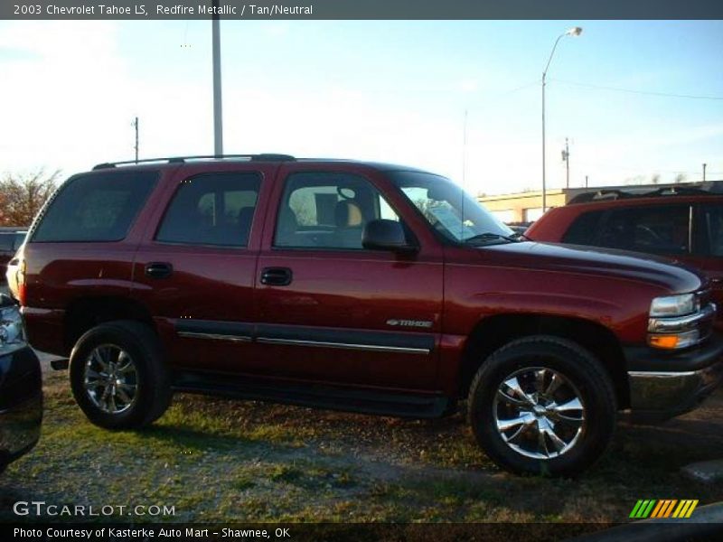 Redfire Metallic / Tan/Neutral 2003 Chevrolet Tahoe LS