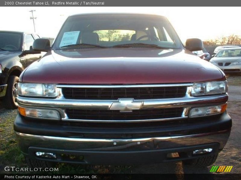 Redfire Metallic / Tan/Neutral 2003 Chevrolet Tahoe LS