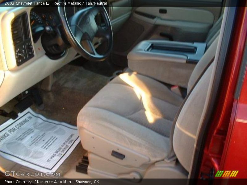 Redfire Metallic / Tan/Neutral 2003 Chevrolet Tahoe LS