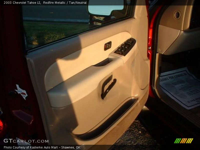 Redfire Metallic / Tan/Neutral 2003 Chevrolet Tahoe LS