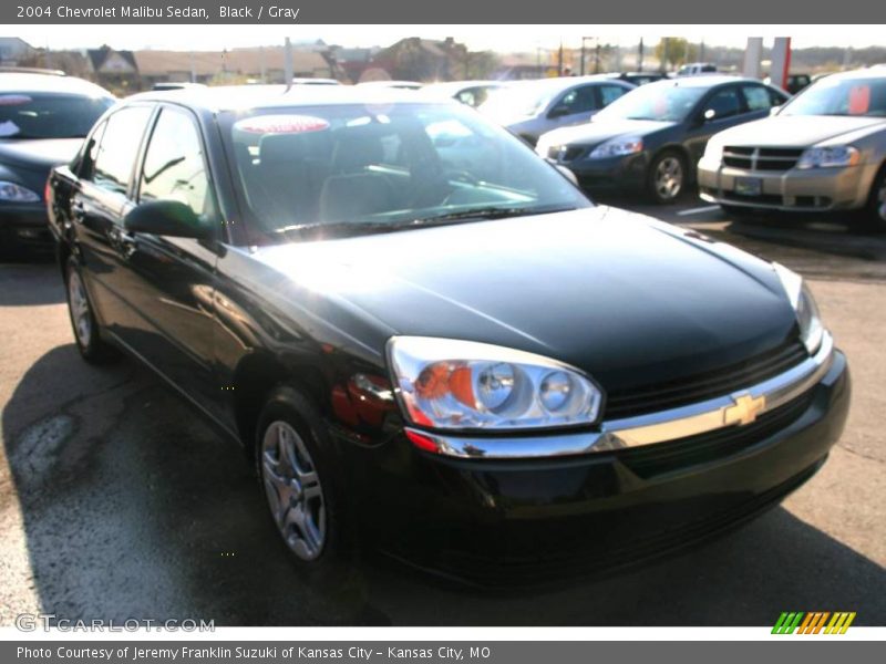 Black / Gray 2004 Chevrolet Malibu Sedan