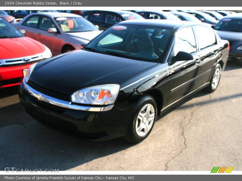 Black / Gray 2004 Chevrolet Malibu Sedan