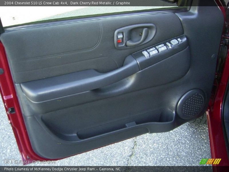 Dark Cherry Red Metallic / Graphite 2004 Chevrolet S10 LS Crew Cab 4x4