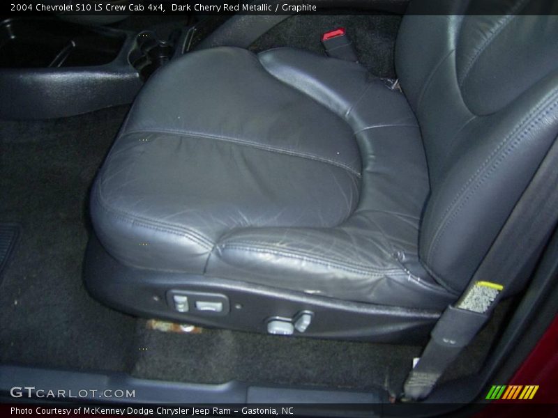Dark Cherry Red Metallic / Graphite 2004 Chevrolet S10 LS Crew Cab 4x4