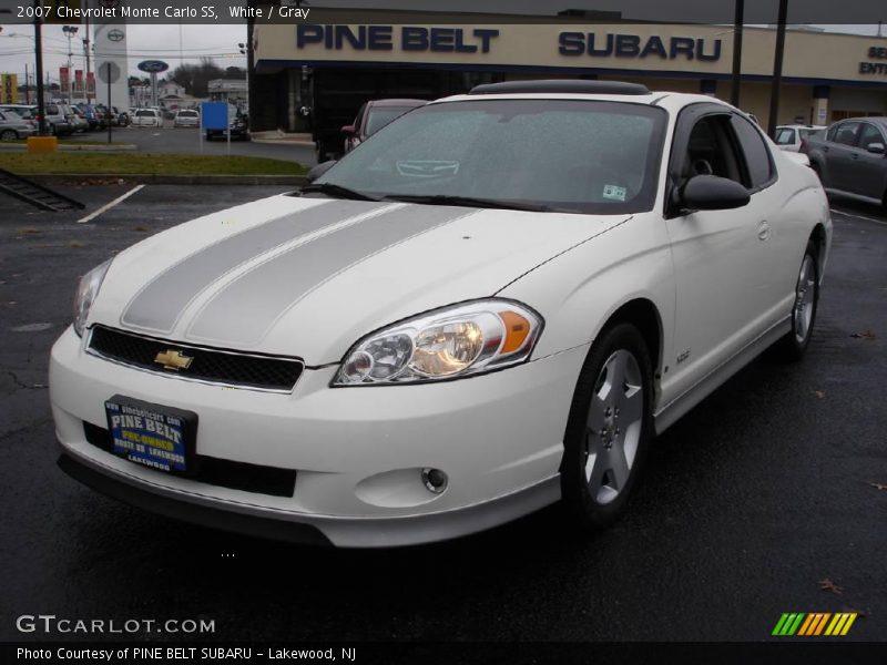 White / Gray 2007 Chevrolet Monte Carlo SS