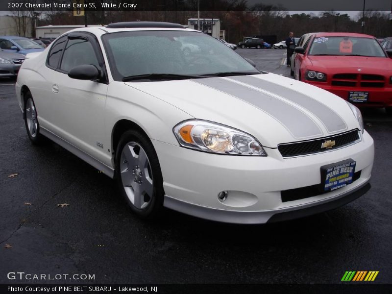White / Gray 2007 Chevrolet Monte Carlo SS