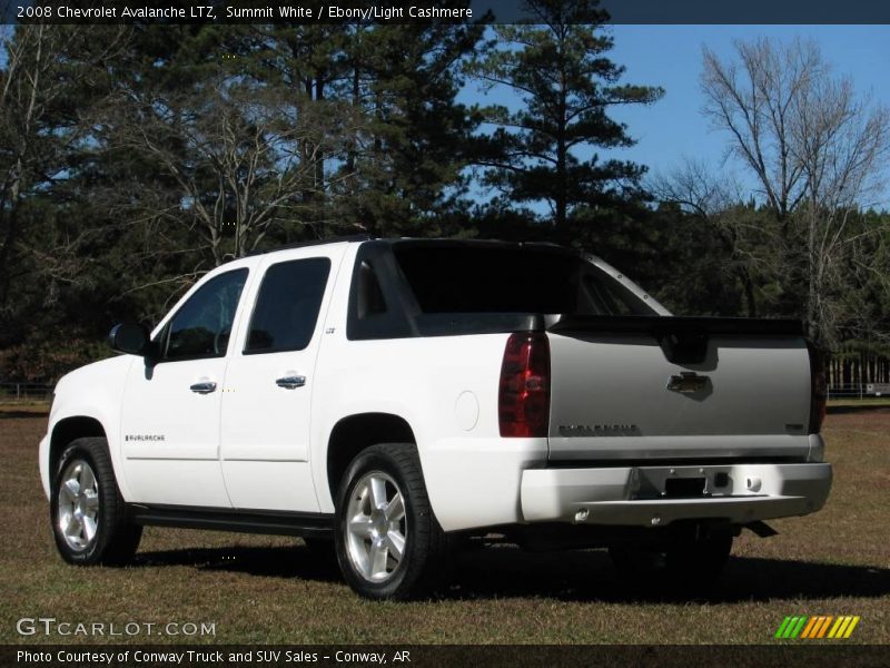 Summit White / Ebony/Light Cashmere 2008 Chevrolet Avalanche LTZ