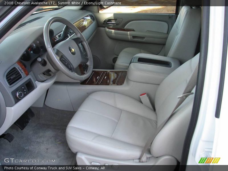 Summit White / Ebony/Light Cashmere 2008 Chevrolet Avalanche LTZ
