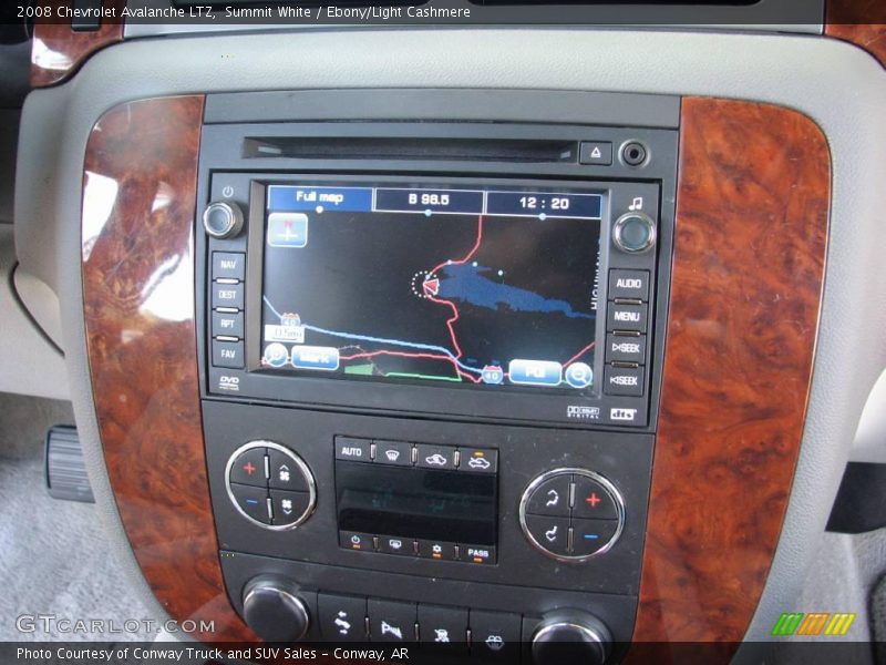 Summit White / Ebony/Light Cashmere 2008 Chevrolet Avalanche LTZ