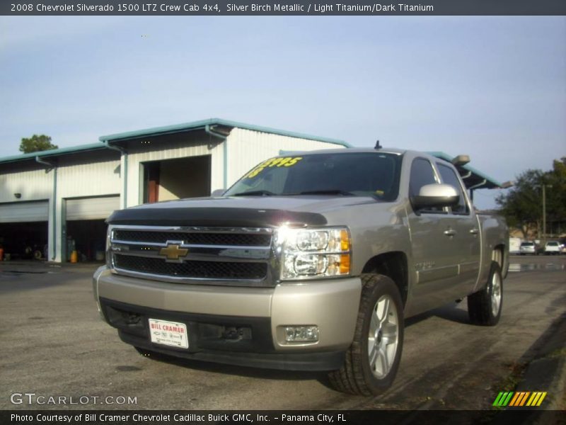 Silver Birch Metallic / Light Titanium/Dark Titanium 2008 Chevrolet Silverado 1500 LTZ Crew Cab 4x4