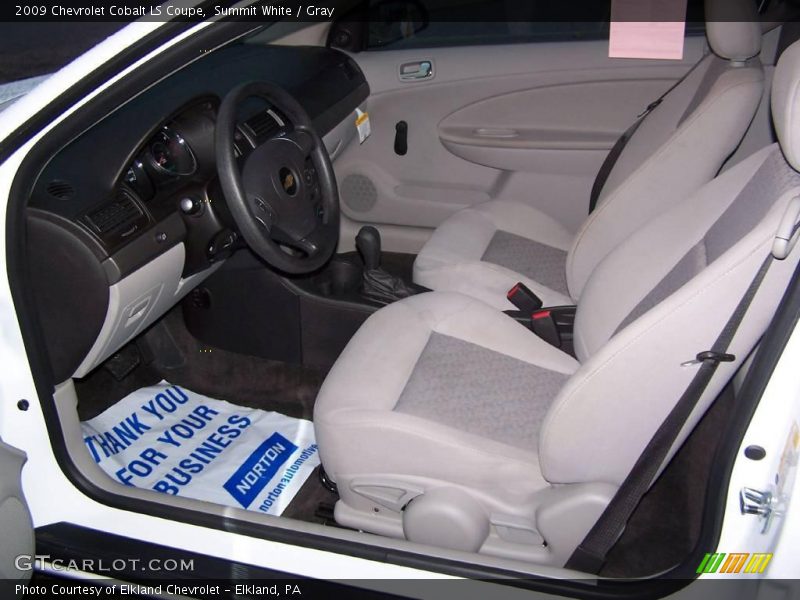 Summit White / Gray 2009 Chevrolet Cobalt LS Coupe
