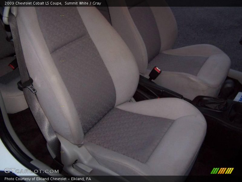 Summit White / Gray 2009 Chevrolet Cobalt LS Coupe