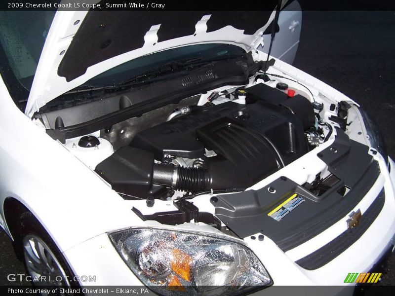 Summit White / Gray 2009 Chevrolet Cobalt LS Coupe