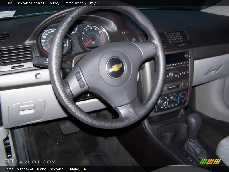 Summit White / Gray 2009 Chevrolet Cobalt LS Coupe