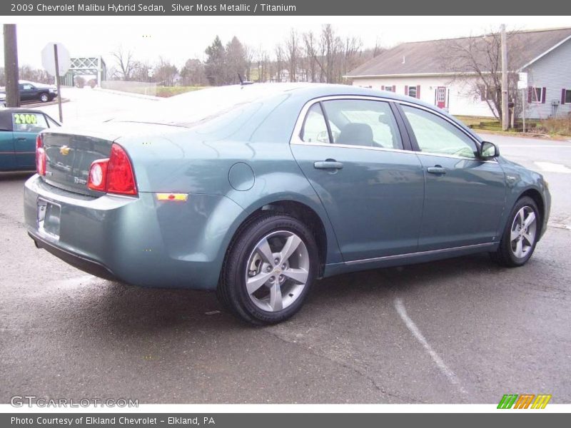Silver Moss Metallic / Titanium 2009 Chevrolet Malibu Hybrid Sedan