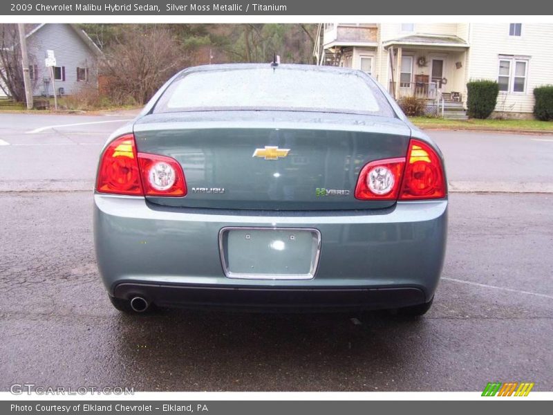 Silver Moss Metallic / Titanium 2009 Chevrolet Malibu Hybrid Sedan
